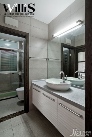 巫小伟中式风格别墅富裕型130平米卫生间洗手台效果图