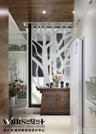 巫小伟中式风格跃层富裕型140平米以上厨房隔断橱柜设计图纸