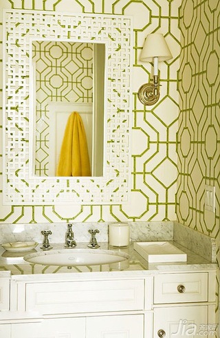 混搭风格小户型富裕型卫生间背景墙洗手台图片