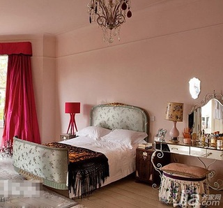欧式风格浪漫富裕型卧室床效果图