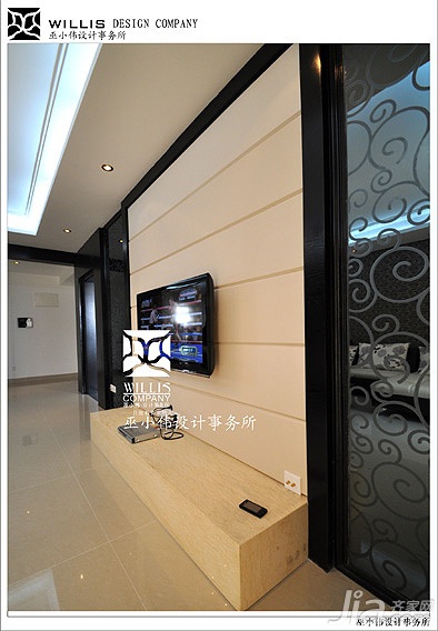 巫小伟,公寓装修,140平米以上装修,经济型装修,简约风格,客厅,电视柜,电视背景墙,隔断