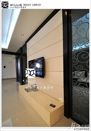 巫小伟简约风格公寓经济型140平米以上客厅电视背景墙电视柜效果图