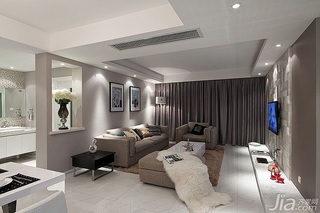 简约风格一居室富裕型90平米客厅吊顶沙发图片