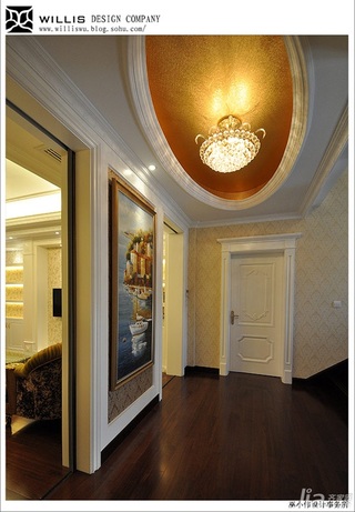 巫小伟欧式风格别墅奢华豪华型140平米以上过道灯具效果图