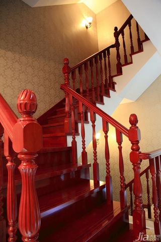 新古典风格别墅富裕型140平米以上楼梯效果图