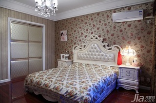 新古典风格别墅富裕型140平米以上卧室卧室背景墙床效果图