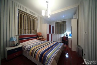 新古典风格别墅富裕型140平米以上卧室卧室背景墙床效果图
