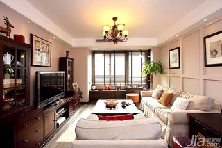 混搭风格二居室富裕型90平米客厅吊顶沙发效果图