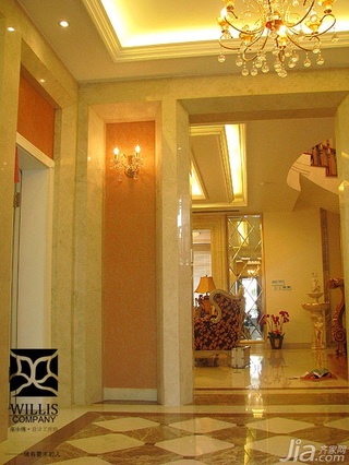 巫小伟欧式风格别墅奢华豪华型140平米以上门厅灯具效果图