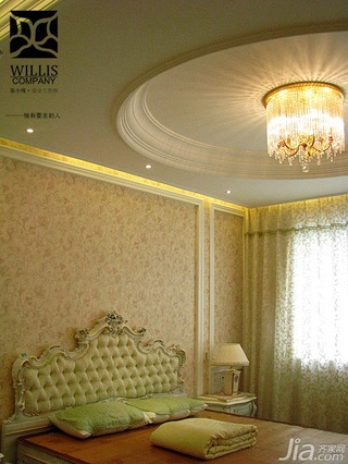 巫小伟欧式风格别墅豪华型140平米以上卧室吊顶床效果图