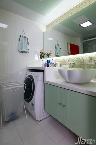 简约风格一居室经济型卫生间洗手台效果图