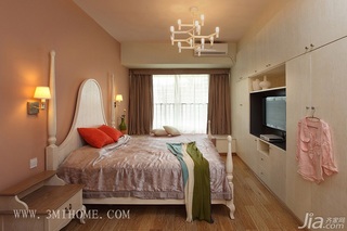三米设计简约风格公寓浪漫经济型130平米卧室床婚房设计图纸