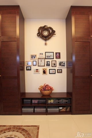 简约风格别墅富裕型140平米以上照片墙玄关柜图片
