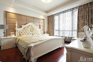 新古典风格别墅富裕型130平米卧室卧室背景墙床图片