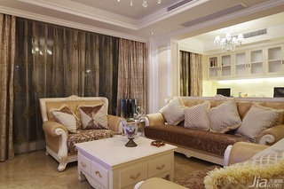 欧式风格四房富裕型140平米以上客厅沙发效果图