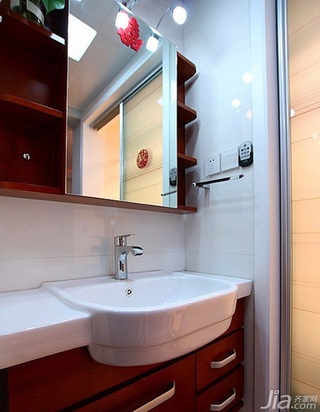 简约风格二居室经济型60平米卫生间洗手台婚房平面图