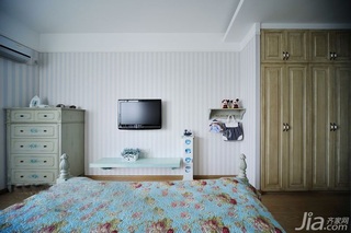 混搭风格三居室富裕型卧室卧室背景墙电视柜效果图