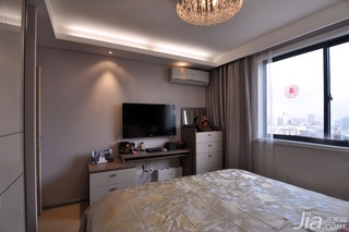 简约风格二居室经济型80平米卧室吊顶电视柜图片