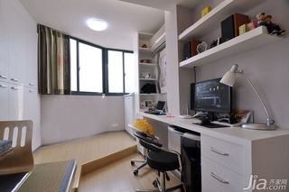 简约风格二居室经济型80平米书房书桌效果图