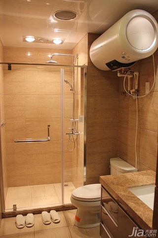 简约风格二居室富裕型110平米卫生间装修图片