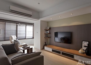 简约风格一居室富裕型100平米客厅吊顶电视柜效果图