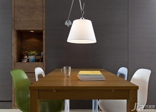 简约风格一居室富裕型100平米餐厅餐桌效果图