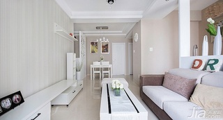 简约风格二居室富裕型100平米客厅设计图