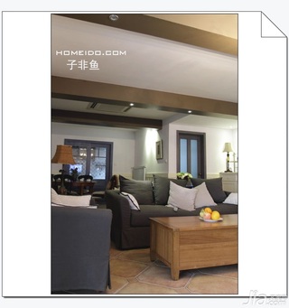 混搭风格公寓实用富裕型120平米客厅吊顶沙发效果图