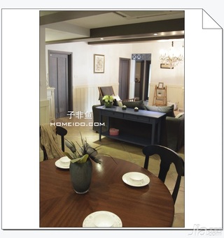 混搭风格公寓实用富裕型120平米餐厅餐桌图片