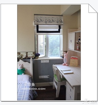 混搭风格公寓富裕型120平米卧室飘窗床图片