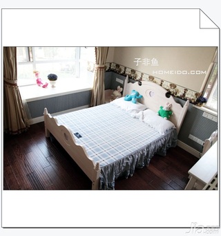 混搭风格公寓富裕型120平米卧室飘窗床效果图