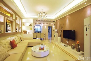 简约风格一居室富裕型90平米客厅沙发背景墙电视柜效果图