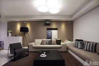 简约风格一居室富裕型客厅吊顶沙发图片