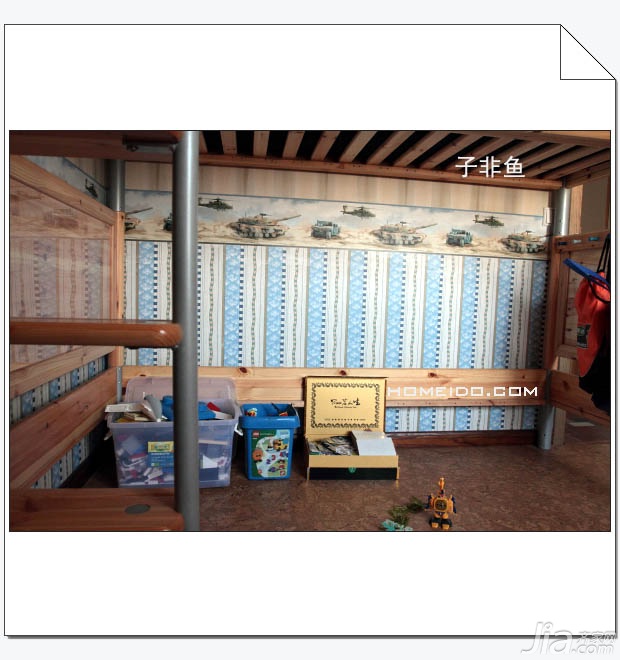 公寓装修,120平米装修,经济型装修,美式乡村风格,卧室,床
