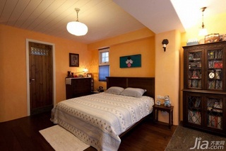 混搭风格二居室富裕型140平米以上卧室床图片