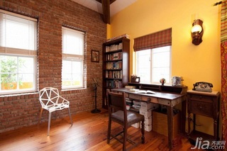 混搭风格二居室富裕型140平米以上书房书桌图片