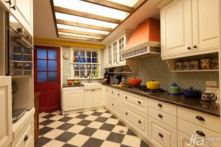 混搭风格二居室富裕型140平米以上厨房橱柜定做