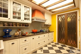 混搭风格二居室富裕型140平米以上厨房橱柜设计图纸