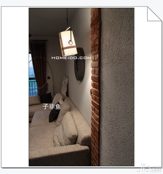 欧式风格小户型经济型60平米客厅沙发图片