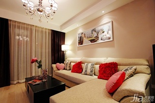 简约风格一居室经济型100平米客厅沙发婚房家装图片