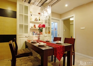 简约风格一居室经济型100平米餐厅餐桌婚房家装图
