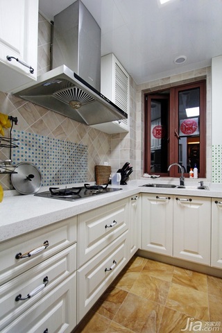 简约风格一居室经济型100平米厨房橱柜婚房家装图片