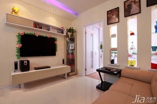 简约风格二居室经济型70平米客厅电视柜效果图