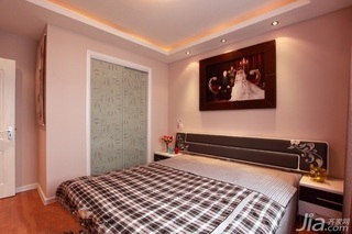 简约风格二居室经济型70平米卧室吊顶床图片