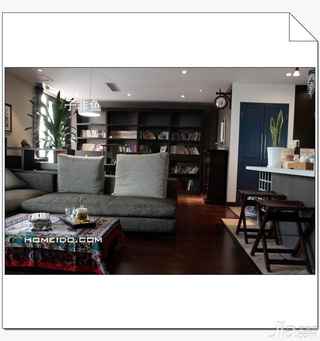 简约风格公寓经济型90平米客厅吧台沙发图片