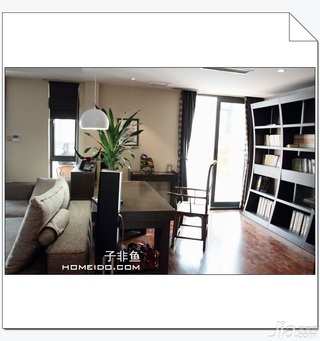 简约风格公寓经济型90平米书房书桌效果图