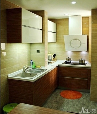 简约风格一居室富裕型70平米厨房橱柜婚房设计图