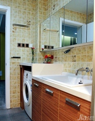 简约风格一居室富裕型70平米卫生间浴室柜婚房家装图片
