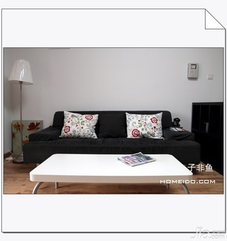 宜家风格公寓实用经济型110平米客厅沙发图片