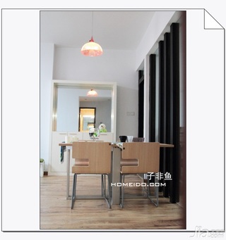 宜家风格公寓经济型110平米餐厅隔断餐桌图片